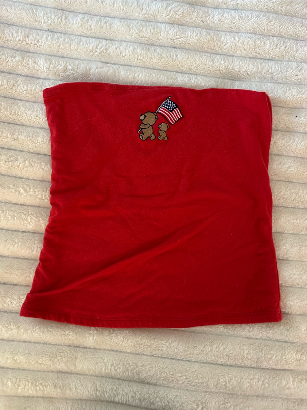 Hollister Red Reversible Tube Crop Top USA
